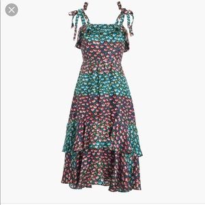 Jcrew Silk Dress in Floral